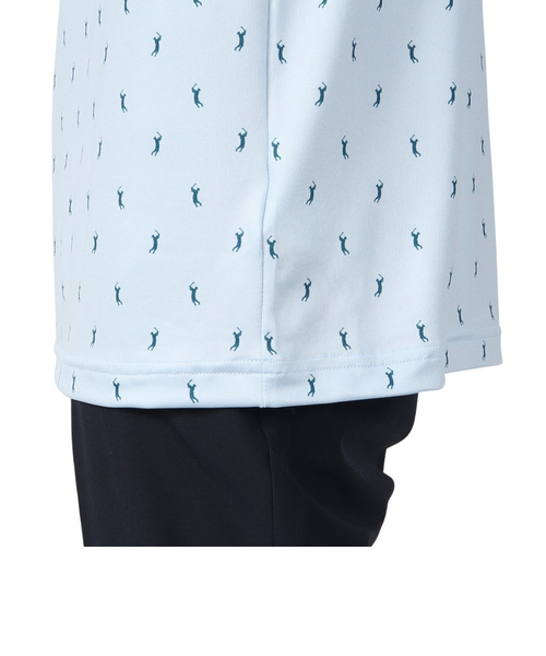 ラコステ（LACOSTE）ゴルフウェア ミニマム総柄プリント ポロシャツ