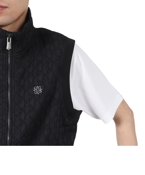 セントアンドリュース(ST.ANDREWS)ゴルフウェア 千鳥 フクレ ジャガードベスト 042-3158201-010(Me… セントアンドリュース（ST.ANDREWS）ゴルフウェア 千鳥 フクレ