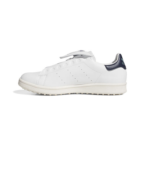 アディダス（adidas）スタンスミス ボア ゴルフ シューズ JP5193 W/NVY