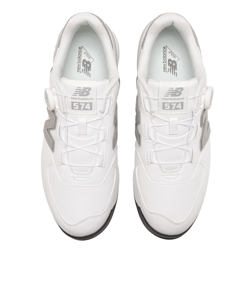 New Balance 574 BOA ゴルフシューズ ホワイト ニューバランス（new balance）574 v4 SL BOA スパイクレス