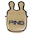 ピン（PING）ゴルフ カラーコード パターカバー マレット HC-U2509 GD 38597 CｺｰﾄﾞPCﾏﾚｯﾄ