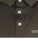 ゴルフウェア バックロゴ半袖ポロシャツ LAH-25001khaki