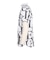 ゴルフウェア 総柄半袖モックネックTシャツ LAT-25004white