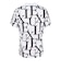 ゴルフウェア 総柄半袖モックネックTシャツ LAT-25004white