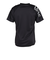 ゴルフウェア バーチカルロゴ半袖モックネックTシャツ LAT-25001black