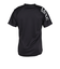 ゴルフウェア バーチカルロゴ半袖モックネックTシャツ LAT-25001black