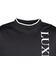 ゴルフウェア バーチカルロゴ半袖モックネックTシャツ LAT-25001black