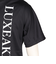 ゴルフウェア バーチカルロゴ半袖モックネックTシャツ LAT-25001black