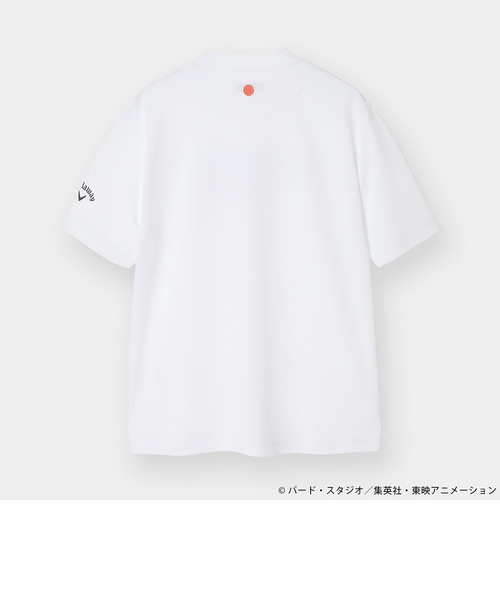 Callaway ビッグロゴ モックネック ホワイト キャロウェイ（CALLAWAY）ドラゴンボール ロゴプリントモック