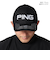 ピン（PING）ゴルフ 帽子 カラーコードカジュアルキャップ HW-N2504 BK 38524