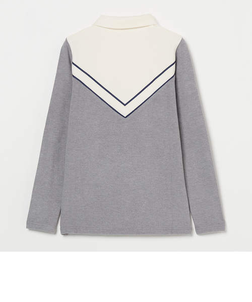 ROSASEN（ROSASEN）ゴルフウェア 吸湿発熱 切替 長袖ポロシャツ 048