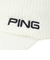 ピン（PING）ゴルフ 中綿 光電子 ブリムニットキャップ HW-U2514 WH 38505
