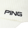 ピン（PING）ゴルフ 中綿 光電子 ブリムニットキャップ HW-U2514 WH 38505