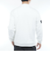アドミラル ゴルフ（Admiral GOLF）ゴルフウェア 裏起毛 カルイシ ハーフドットボタン 長袖スウェット ADMA571-WHT