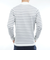 ゴルフウェア ボーダー ハイネックニット THMA582-WHT