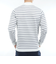 ゴルフウェア ボーダー ハイネックニット THMA582-WHT