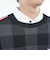 ゴルフウェア チェックジャガード クルーネックニット 長袖 THMA571-BLK
