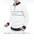 ゴルフ フロントロゴ ハーフジップ モックネックニット THMA587-WHT
