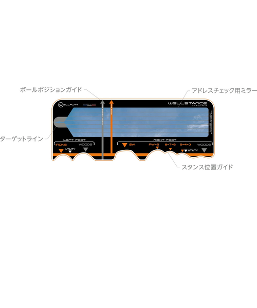 ホクシン（Hokushin）ゴルフ 練習機器 ウェルスタンス WELL