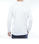 トミーヒルフィガー（TOMMY HILFIGER）ゴルフウェア ロゴジャガード 長袖台衿付きシャツ THMA568-WHT