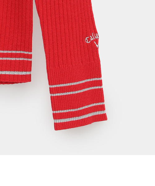 キャロウェイ（CALLAWAY）ゴルフウェア ハイネック 長袖リブニット