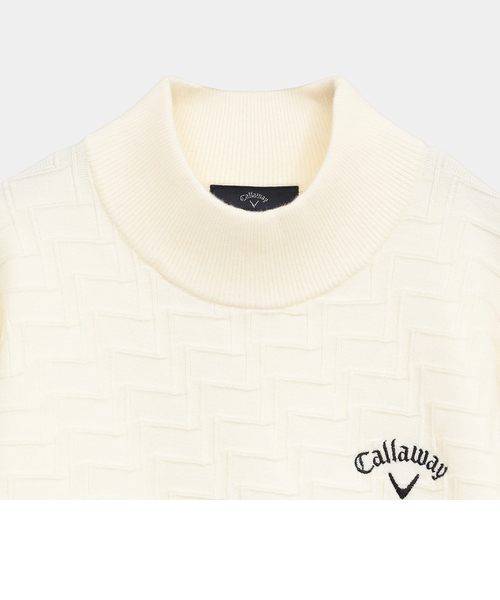 Callaway ホワイト ハイネック Lサイズ 未使用 Callaway ホワイト ハイネック Lサイズ 未使用