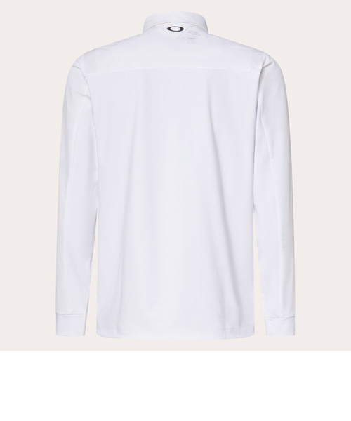 新品♚︎OAKLEY ホワイト長袖シャツ OAKLEY オークリー BASE LAYER 5.0 Vネック ストレッチ長袖