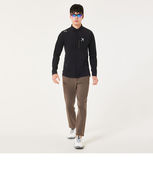 OAKLEY メンズ ゴルフ 長袖トレーナー スカルハイブリッド 2XL OAKLEY メンズ ゴルフ 長袖トレーナー スカルハイブリッド 2XL