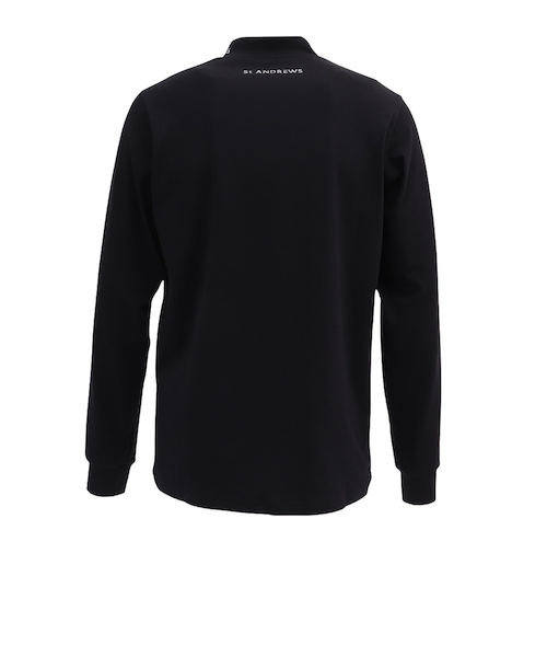 新品正規品【セントアンドリュース/XL】吸収発熱　長袖モックネックカットソー セントアンドリュース（ST.ANDREWS）ゴルフウェア ベア天竺長袖