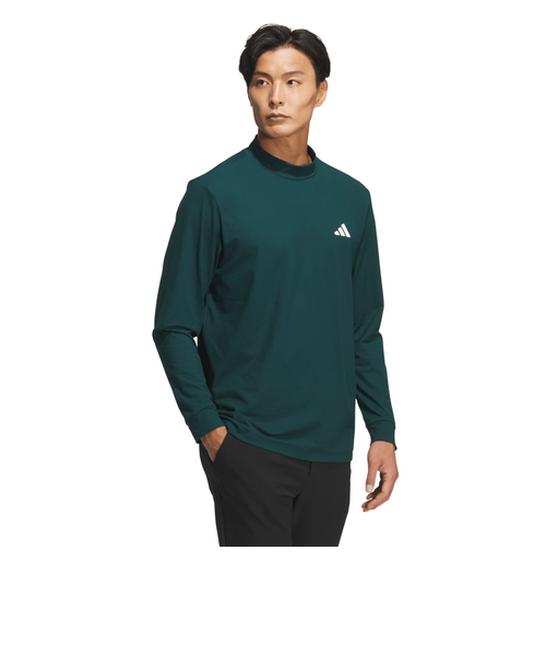 mr Vネック長袖ウェア 黒緑 ゴルフウェア 長袖シャツワーディングモックネック長袖シャツJTY67