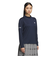 アディダス（adidas）ゴルフウェア ジャカード モックネック長袖ポロシャツ JWJ97-JM2995 NVY