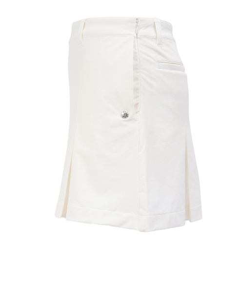 St Andrews ホワイト プリーツスカート S セントアンドリュース（ST.ANDREWS）ゴルフウェア 二重織 2WAY