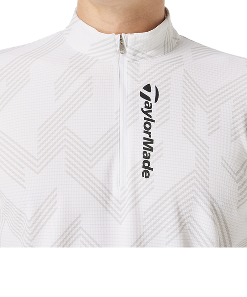 テーラーメイド(TAYLORMADE)ゴルフウェア Tコントロールグラフィック長袖ジップモック M20213-UN982(Me… テーラーメイド（TAYLORMADE）ゴルフウェア Tコントロールグラフィック