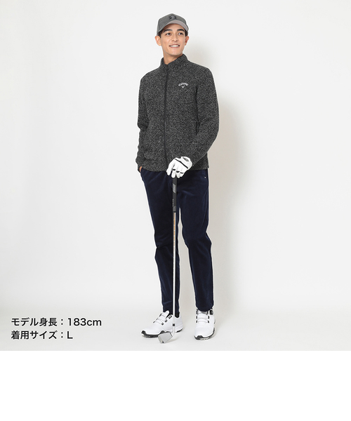 キャロウェイ（CALLAWAY）ゴルフウェア 裏地付きフルジップニット