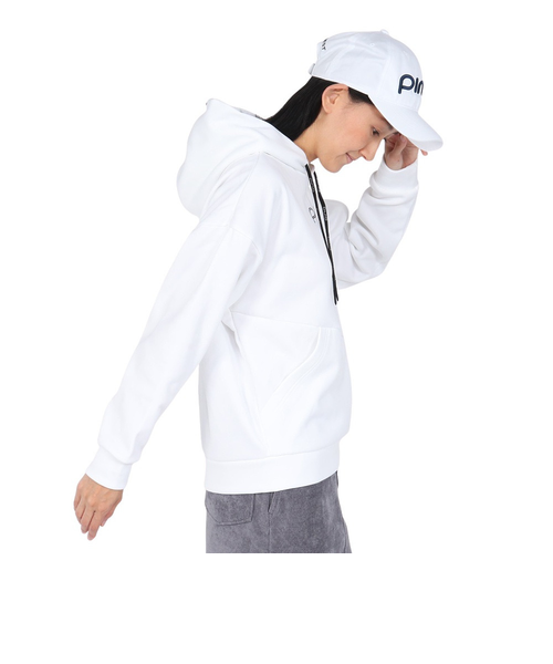 ピン（PING）ゴルフウェア 長袖パーカー アシンメトリーポケット カル