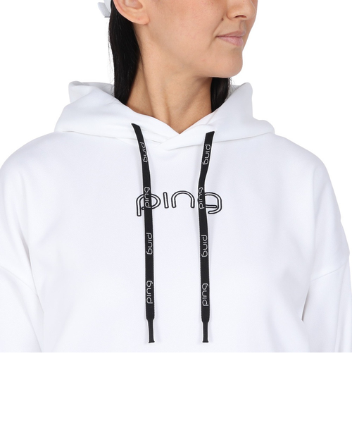 ピン（PING）ゴルフウェア 長袖パーカー アシンメトリーポケット カル