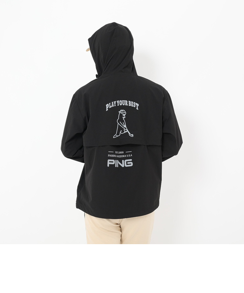 ピン（PING）ゴルフウェア アウター ナイロンリップ フーディー