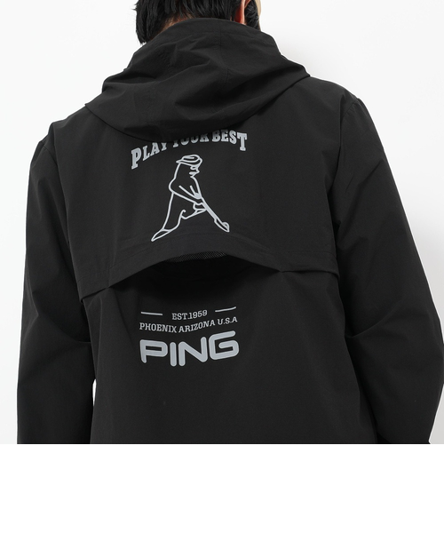 週末セール❕【新品未使用】PING ピン ゴルフウェア フーディー アリゾナロゴ ピン（PING）ゴルフウェア アウター ナイロンリップ フーディー