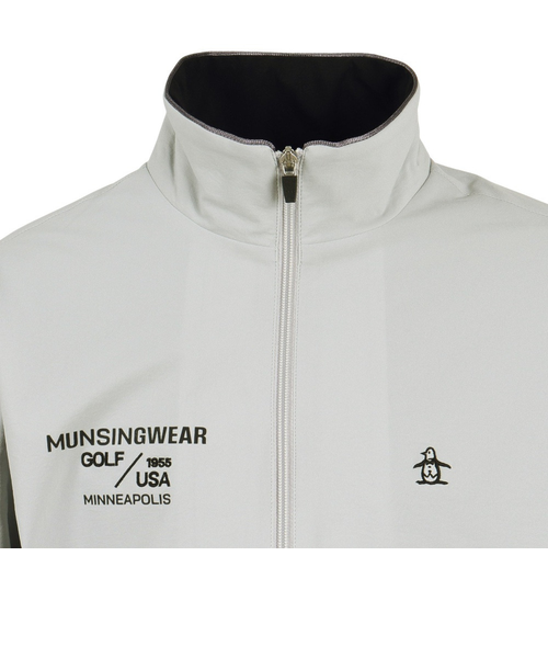 マンシング（MUNSING）ゴルフウェア アウター はっ水 ストレッチ ロゴ