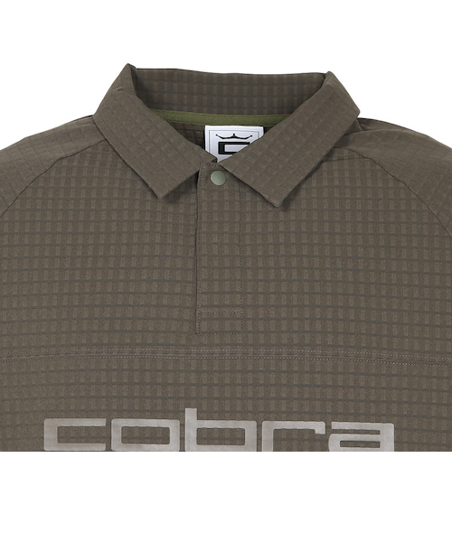 コブラ(Cobra)ゴルフウェア 長袖 グリッド ポロシャツ WARM 637997-01(Men’s) コブラ（Cobra）ゴルフウェア 長袖 グリッド ポロシャツ WARM 637997