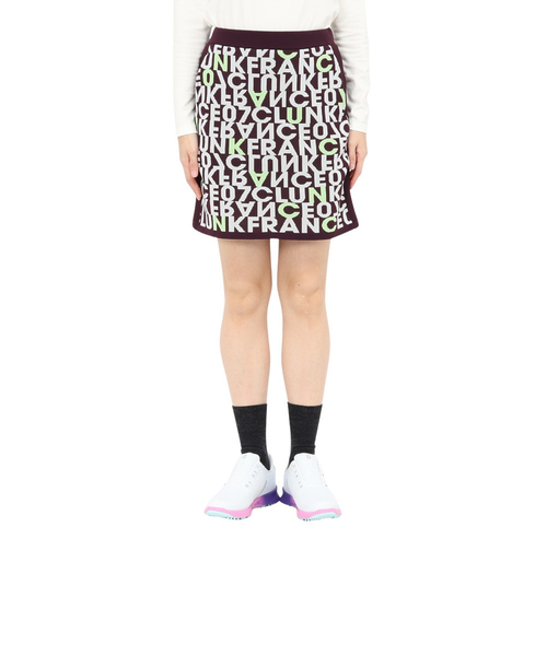 クランク（CLUNK）ゴルフウェア ロゴニットスカート CL5SUP09 WIN