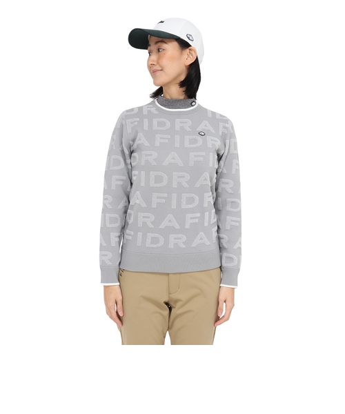 フィドラ（FIDRA）ゴルフウェア ジャカードロゴニット FD5SUJ09 GRY