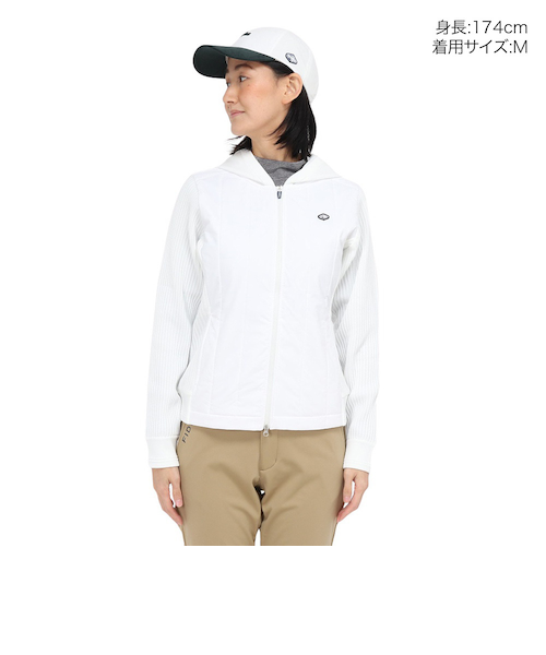 フィドラ（FIDRA）ゴルフウェア 吸湿発熱 長袖 パーカー ハイブリッド