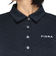 フィドラ（FIDRA）ゴルフウェア 長袖 ロゴジャガードポロシャツ FD5SUG30 NVY