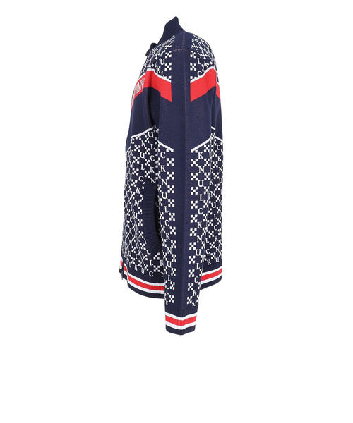 クランク（CLUNK）ゴルフウェア ジャガードニットジャケット CL5STY50