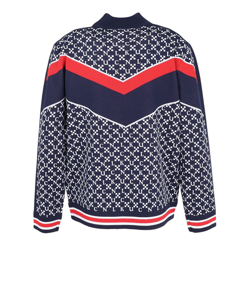 24AW CLUNK ジャガードニット ジャケット ゴルフウエア クランク