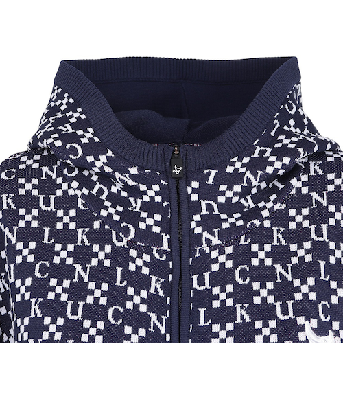 クランク（CLUNK）ゴルフウェア ジャガードニットパーカー CL5SUY57