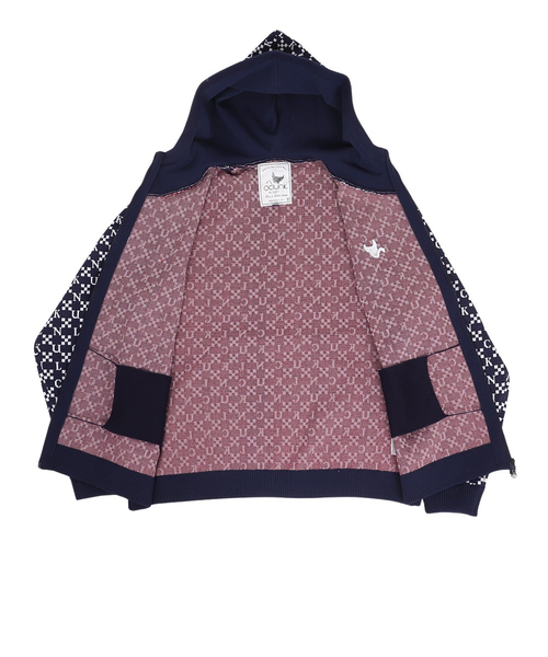 クランク（CLUNK）ゴルフウェア ジャガードニットパーカー CL5SUY57