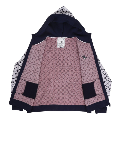 クランク（CLUNK）ゴルフウェア ジャガードニットパーカー CL5SUY57