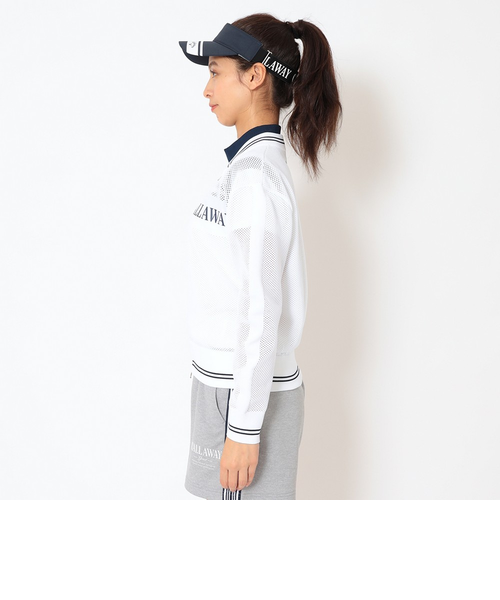 キャロウェイ（CALLAWAY）ゴルフウェア メッシュ編み フルジップニット